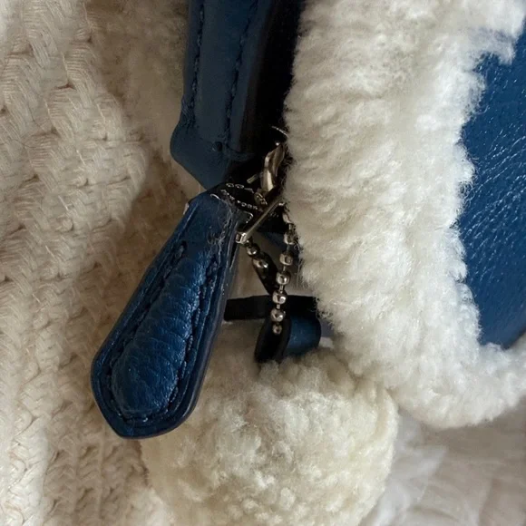 Coach Blue and Cream Crossbody Bag